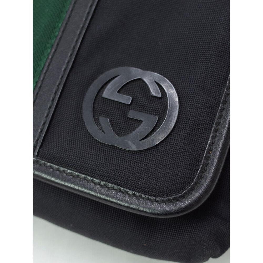 Gucci Web clutch green red stripe interlocking GG logo - Picture 4 of 9